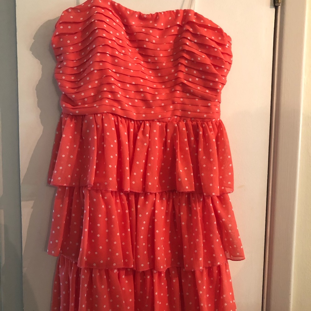 Strapless padded party dress (belt included) - Picture 4 of 4